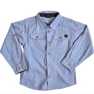 American Hawk light blue button down shirt size 5/6